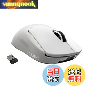 �y���������zLogicool G PRO X SUPERLIGHT ���C�����X �Q�[�~���O�}�E�X G-PPD-003WL-WH �y�� 63g���� LIGHTSPEED HERO 25K�Z���T�[ POWERPLAY ���� �[�d �Ή� �Q�[�~���O �}�E�X �z���C�g PC windows �������K�i