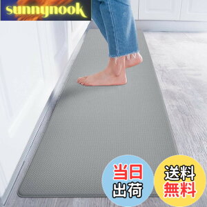 �y���������zBaibu Home �L�b�`���}�b�g 60x240cm PVC ����8mm ���󂢂炸 �ᔽ���N�b�V���� ����Ȃ� �䏊 �}�b�g �h�� �@���� �O���[