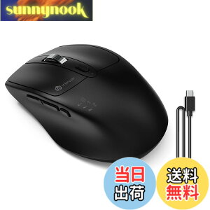 �y���������ziClever ���C�����X�}�E�X �����}�E�X bluetooth �}�E�X ���� Type-C�[�d�� �}�E�X �É� �f���A�����[�h �}���`�y�A�����O 3��ڑ��\ 4�i�KDPI 800/1200/1600/2400 7���{�^�� Bluetooth3.0/5.0/2.4G