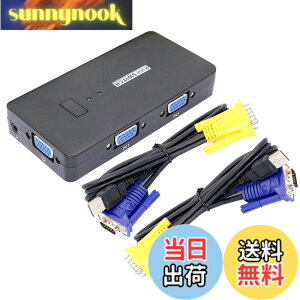 �y���������zCERRXIAN kvm switch VGA KVM �X�C�b�`VGA�ؑ֊� pc�ؑ֊� 2�� usb �؂�ւ��X�C�b�` 2�|�[�g �f�X�N�g�b�v�^�C�v KVM�𑜓x1920X1440 �ш敝500MHz ���j�^�[�A�v�����^�[�A�L�[�{�[�h�E�}�E�X