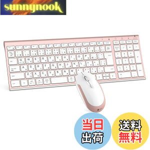 �y���������ziClever �L�[�{�[�h ���C�����X �L�[�{�[�h �}�E�X�Z�b�g ���{��z�� �É� �����^ ���� 2.4G �L�[�{�[�h�E�}�E�X�Z�b�g USB�ڑ� �L�[�{�[�hType-C�[�d�� �t���T�C�Y �e���L�[�t�� �}