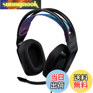 �y���������zLogicool G �Q�[�~���O�w�b�h�Z�b�g G335 �Q�[�~���O �w�b�h�Z�b�g G335BK �y�� 222g 3.5mm �L�� ���̉��� �X�e���I 2.1ch �t���b�v�~���[�g �}�C�N�t�� PS5 PS4 PC Switch 2 Xbox �X�}�z �Ή� �w�b