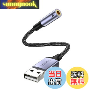 �y���������zMOSWAG USB �I�[�f�B�I �ϊ��A�_�v�^ �O�t�� �T�E���h�J�[�h 4�� TRRS �ϊ� usb-3.5mm �I�[�f�B�I�P�[�u�� �C���z���A�w�b�h�t�H���APC�A���b�v�g�b�v�ALinux�A�f�X�N�g�b�v�APS4�A����
