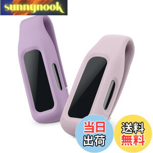 �y���������zkwmobile Fitbit Inspire 3 / Inspire 2 / Ace 3�Ή� 2x �N���b�v�z���_�[ - �V���R�� �t�B�b�g�l�X�g���b�J�[ �N���b�v