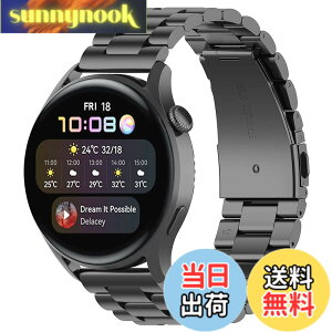 �y���������zFor garmin forerunner 265/965/Huawei Watch GT3 46mm/3 /3 Pro �o���h22mm Huawei Watch GT 46mm/GT 2 46mm/GT �����o���h ���� �����X�e�����X ���߉\ �r�W�l�X��Huawei Watch 2 Classic/2 Pro �����o���h�i�u���b