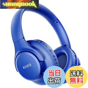 �y���������z���C�����X �w�b�h�z�� KVIDIO Bluetooth 5.4 55���ԍĐ� 40mm HD �h���C�o�[���j�b�g �I�[�o�[�C���[�w�b�h�z�� �}�C�N���� �w�b�h�z�� �L�� ���� ���p �Չ� ���^ �n���Y�t���[�ʘb��