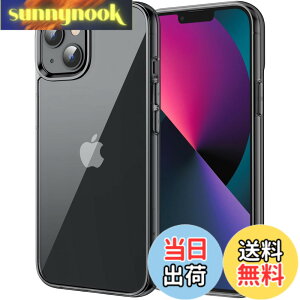 �y���������zJETech iPhone13 mini �ی�P�[�X(5.4�C���`��p) ���΂݂Ȃ� �Ռ��z�� �o���p�[�J�o�[ �����h�~ �N���A�o�b�N (�~�b�h�i�C�g)