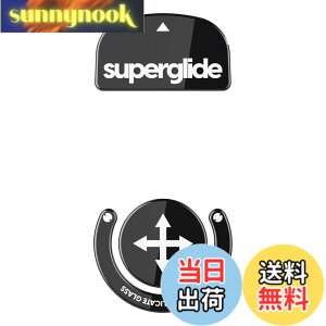 �y���������zSuperglide(Type S) �}�E�X�\�[�� for Logicool Gpro X Superlight �}�E�X�t�B�[�g [ �����K���X�f�� ���E���h�G�b�a���H ���ϋv ���ᖀ�C Super Smooth ] - Black