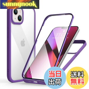 �y���������zMQman iPhone13mini �P�[�X �O�ʃK���X+�w�ʃK���X 360°�S�ʕی� 100����ʃ^�b�`���x �ϏՌ� �����K���X �t�����g+�o�b�N�v���[�g �y�� ���C�����X�[�d�Ή� �O�� ���� �J�o�[ (iphone13mi