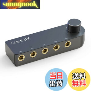 �y���������zCubilux 4�E�F�C�o�����I�[�f�B�I�X�C�b�`���[�A4�|�[�g6.35mm�X�s�[�J�[�Z���N�^�[/�ؑ֊�A4����1�o�́A�܂���4�o��1���̓X�e���I�؂�ւ��n�u