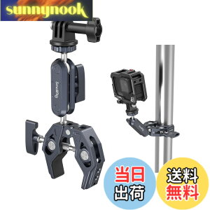�y���������zSmallRig �X�[�p�[�N�����v �{�[���w�b�h �}�W�b�N�A�[�� �I�o�T�~�N�����v �ɂݖh�~ 360�x��] 1/4''�l�W �Ό��h�~ �_��/�B�e LED���C�g�p ���j�^�[�O�t���p �o�C�N �x�X�g�A���O�� 