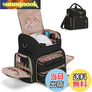 �y���������zLuxja �}�j�L���A�P�[�X 48�{�g���p �l�C�����C�g�ƃl�C��������[�� 2�̎��O���\�ȃo�b�O�t�� 3WAY �����^�� �u���b�N