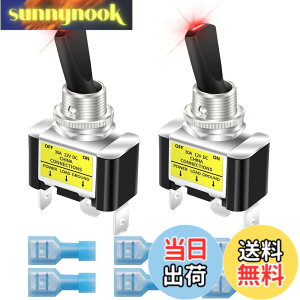 �y���������zKiligen ���b�J�[���C�g�t���g�O���X�C�b�` 2�� 12V 30A ���ϋv ���[�V���O�J�[ ������ ���� SPST �I��/�I�t �g�O���X�C�b�` LED �C���~�l�[�V���� 12mm �T�C�Y (��)