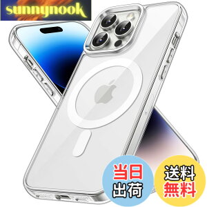 �y���������zJETech iPhone14ProMax 6.7�C���`�p (14 Pro Max) �}�O�l�b�g �P�[�X MagSafe ���C�����X�[�d�Ή� �Ռ��z�� �o���p�[�J�o�[ �����h�~ �����o�b�N (�N���A)