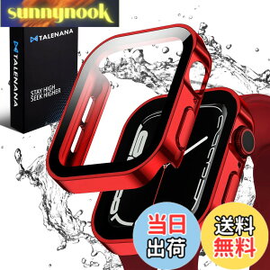 �y���������zTALENANA for Apple Watch�h���P�[�X 45/41mm �A�b�v���E�H�b�`�ی�P�[�X �����K���X�t�B���� ���b�L���H ��̌^ �Ή�Apple Watch Series 9/8/7 41mm �S�ʕی� �ϏՌ� 3D���p�G�b�W�f�U�C�� PC�f