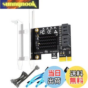 �y���������zGLOTRENDS SA3034A 4�|�[�gPCIe SATA3.0�g���J�[�h�AOS�u�[�g���T�|�[�g�ASATA�P�[�u�������1:5 SATA�X�v���b�^�d���P�[�u�����܂ށAWindows,Linux,Mac OS,NAS�ƌ݊�������