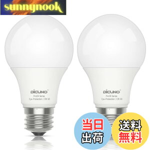 �y���������z�y�����FRa98�zDiCUNO LED�d�� E26���� 60W�`���� �����F 9W 806lm 5000K �L�z�� ���P�x �ȃG�l A60 �������Ή� PSE�F�؍ς� 2��