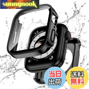 �y���������z�y�t���J�o�[�ی�zKawoco �A�b�v���E�H�b�` �h�� �J�o�[ Apple Watch SE Series 6 5 4 �Ή� 44mm �P�[�X 2 in 1 �O��̕ی� ��d�\�� �ϏՌ� iWatch ��̌^ �P�[�X 44mm �u���b�N