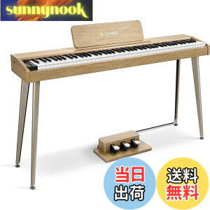 �y���������zDonner �d�q�s�A�m 88���� �ł񂵂҂��� �x���V�e�B�Z���V�e�B�u���� �^�b�` MIDI 3�{�y�_�� �X�^���h �A�_�v�^�[�t �����݂�������ؐ� ���S�� �R���p�N�g ���{������� �I�[�N�� 