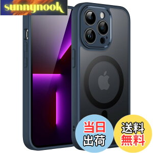 �y���������zJETech iPhone13ProMax (13 Pro Max 6.7�C���`�p) �}�O�l�b�g �P�[�X MagSafe�ɑΉ� �������̃}�b�g�w�� �J���������Y ���S�ی� ���^ �ϏՌ� �J�o�[ (��)
