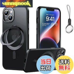 �y���������ziPhone 12 / 12 Pro �p �P�[�X Magsafe�Ή��y360°��]�\�� Magsafe�����O�X�^���h �z���_�[ ��̌^�E�X�g���b�v1��t���z�A�C�t�H��12�J�o�[�X�^���h�@�\ �c�����Ή� HILEGENER �X�}�z�P�[