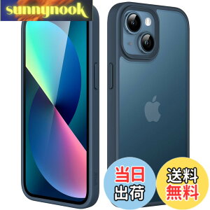 �y���������zJETech �}�b�g�P�[�X iPhone 13 Mini 5.4�C���` �ϏՌ����~���^���[�O���[�h�̗����h�~ ������̔������̔w�ʓd�b�J�o�[ �w��h�~ (�X�g�[���u���[)