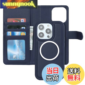 �y���������zPelanty for iPhone 13 Pro �P�[�X�蒠�^ Magsafe�Ή����C�����X�[�d for iPhone13 Pro 2in1������ �g�уJ�o�[ PU���U�[+TPU ���z�^�J�o�[ �}�O�l�b�g ���O�����R ���p2way ���K����D���� �J�[