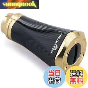�y���������zHEIGHTEN 20mm ���[�� �n���h�� �m�u �V�}�m �_�C�� �ʗp (Shimano Type A) (Daiwa Type S)�p Tornado Series (�u���b�N���S�[���h) (707)