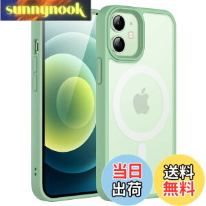�y���������zJETech iPhone 12 mini 5.4�C���`�p �}�O�l�b�g �P�[�X MagSafe�ɑΉ� �������̃}�b�g�w�� ���^ �ϏՌ� �J�o�[ (�O���[��)