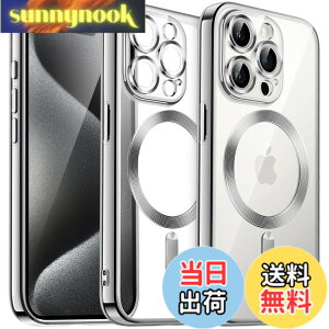 �y���������zJETech iPhone15ProMax 6.7�C���`�p(15 Pro Max) �\�t�g�N���A�P�[�X �J���������Y���S�ی� MagSafe���C�����X�[�d�Ή� �ϏՌ� �d�C���b�LTPU�J�o�[ (�V���o�[)