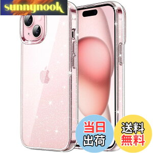 �y���������zJETech iPhone 15 Plus (6.7�C���`��p) ���炫�� �P�[�X �u�����u���� �Ռ��z�� �o���p�[�J�o�[ ���킢�� �L���L�� �����p (�N���A)