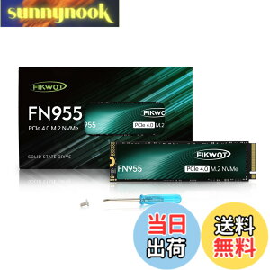 �y���������zFN955 M.2 SSD 1TB 2280 PCIe Gen4.0x4 (�ő�Ǎ�:7350MB/s) ���ϋv3D NAND TLC�t���b�V�� NVME SSD SLC�L���b�V������ �Y�Ɨp����SSD PS5/�m�[�gPC/�f�X�N�g�b�v�p�X�g���[�W�g�� 5�N���[�J�[
