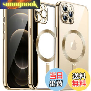 �y���������zJETech iPhone12ProMax (12 Pro Max 6.7�C���`��p) �\�t�g�N���A�P�[�X �J���������Y���S�ی� MagSafe���C�����X�[�d�Ή� �ϏՌ� �d�C���b�LTPU�J�o�[ (�S�[���h)