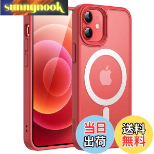 �y���������zJETech iPhone 12 mini 5.4�C���`�p �}�O�l�b�g �P�[�X MagSafe�ɑΉ� �������̃}�b�g�w�� ���^ �ϏՌ� �J�o�[ (���b�h)