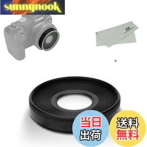 �y���������zJJC EW-55 �����Y�t�[�h �˂����ގ� �t�[�h Canon RF 28mm F2.8 STM �����Y �p �L���m�� Canon EOS R RP R5 R8 R6 R6II �ȂǃJ���� �ɑΉ� EW-55 �����Y�t�[�h �݊�