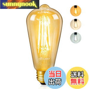 �y���������zDiCUNO LED�d�� E26���� 60W�`���� ���� ���F �G�W�\���d�� 6W 600lm �t�B�������g�d�� �d���F �����F �����F �S�����^�C�v �����R���Ȃ� ���u���� ���F �ȃG�l PSE�F�؍ς� ST64 1��