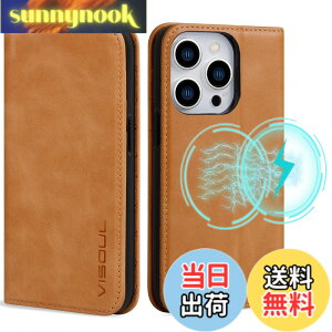 �y���������zVISOUL iPhone15Pro Max �P�[�X �蒠�^ �{�v MagSafe�Ή� �X�}�z�P�[�X �A�C�t�H��15�v���}�b�N�X �蒠�^�P�[�X ���U�[�P�[�X �J�[�h���[ �g�уP�[�X �S�ʕی� �_���TPU�f�� �}�O�l�b�g