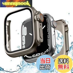 �y���������z�y2023�~�����ŁzILYAML for Apple Watch �P�[�X 41mm 40mm �Ή� �ƌ݊��������� ���b�� Ultra �V���[�Y�̊O�ςɕϊ��ł��܂� 360�x�S�ʖh�� �o���h ���j�E�X�|�[�c��p �K���X�t�B���� ���