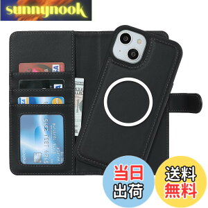 �y���������zPelanty for iPhone 15 Plus �P�[�X�蒠�^ Magsafe�Ή����C�����X�[�d for iPhone15 Plus 2in1������ �g�уJ�o�[ ���� PU���U�[+TPU ���z�^�J�o�[ �}�O�l�b�g ���O�����R ���p2way ���K����D��