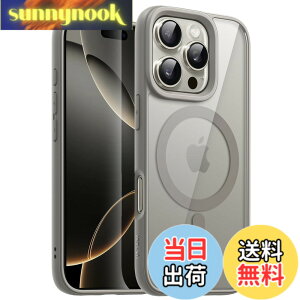 �y���������zJETech iPhone 16 Pro 6.3�C���`�p �}�O�l�b�g �P�[�X MagSafe�ɑΉ� �Ռ��z�� �o���p�[�J�o�[ �\���b�h�J���[�}�b�gTPU�t���[�� �����h�~ �N���A�o�b�N (�i�`�������`�^�j�E��)