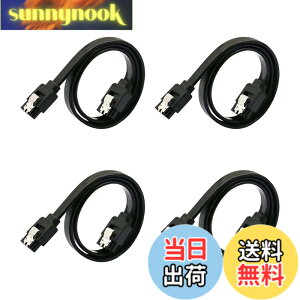 �y���������zSATA �P�[�u�� 1m�i�X�g���[�g�^�jSuptopwxm Sata3 �P�[�u�� 4�{�Z�b�g 6 Gbps�Ή� ���b�`�t�� SSD��HDD���� Sata3 �V���A�� ATA3 �P�[�u�� SSD �P�[�u�� ���b�h (�u���b�N)