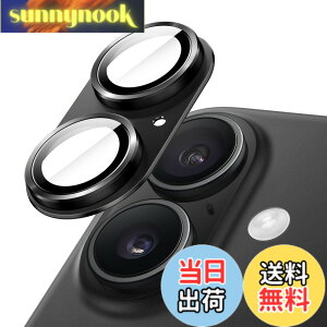 �y���������zJETech iPhone 16 6.1�C���` / iPhone 16 Plus 6.7�C���`�p �J���������Y�t�B���� �S�ʕی� 9H�����K���X�� �����O�J�o�[ �}�b�g���^���v���[�g �P�[�X�Ɋ��Ȃ� 1������ (�u���b�N)