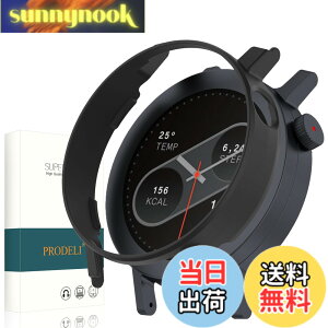 �y���������zPRODELI For CMF By Nothing Watch Pro 2 ��p �P�[�X ���t���ȒP PC�f�� �y�� �L�Y�h�~ �ϏՌ� �h�o cmf by nothing watch pro 2 �p �ی�J�o�[ �i�u���b�N�j