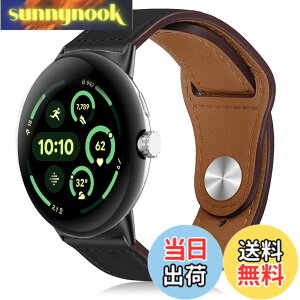 �y���������z[HeeNia] ���U�[�o���h Google Pixel Watch 4 / Pixel Watch 3 (45mm) �Ή� �o���h �v �X�g���b�v �X�|�[�c�o���h ���v�x���g (�u���b�N)