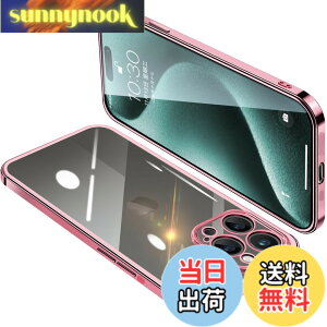 �y���������zONETIAOLONG iPhone15 Pro �p �P�[�X �N���A �A�C�t�H��15Pro �J�o�[ ���� �X�}�z�P�[�X �S�ʕی� �ϏՌ� �y�� ���b�L���H TPU ���^ �X�g���b�v�z�[���t�� ����~�� �����h�~ 6.1�C���`�i��
