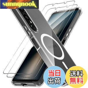 �y���������z�y1��+2���Z�b�g�zXperia 1 VII �P�[�X(1�EMagSafe�Ή�)+�K���X�t�B����(2��) SO-51F/XQ-FS44/SOG15 Greerass Xperia 1 VII ��p �J�o�[ �K���X�t�B�����t�� MagSafe�Ή� ���^ ���y�� �ϏՌ� �C�菝�h
