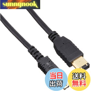 �y���������z�G���R�� IEEE1394 FireWire400(i.LINK�EDV)�P�[�u�� 6pin-4pin 1.0m �u���b�N IE-461BK