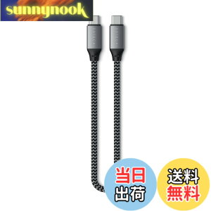 �y���������zSATECHI USB-C to USB-C �P�[�u�� 25cm �| USB4 �P�[�u�� 100W �}���[�d �ő�8K@60Hz �f���o�́A40Gbps �����f�[�^�]�� �| MacBook Air & Pro M5/M4�AiPhone 17-15 �V���[�Y�AiPad Air & Pro M5/M4 �p