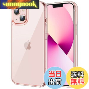�y���������zJETech iPhone13 mini �ی�P�[�X(5.4�C���`��p) ���΂݂Ȃ� �Ռ��z�� �o���p�[�J�o�[ �����h�~ �N���A�o�b�N (�s���N)