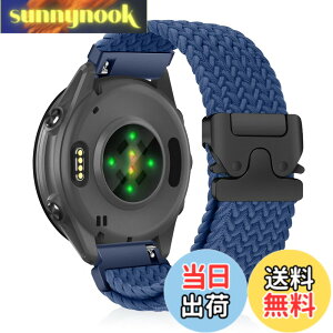 �y���������z[CiimWaa] 20mm �o���h for Garmin Forerunner 570 42mm/Garmin Vivoactive 6/5/Approach S50/S44 �p �����o���h �҂ݍ��� ���v�x���g �N�C�b�N�����[�X ���v�o���h �_�炩�� �ʋC�� �����p�x���g �K�[�~